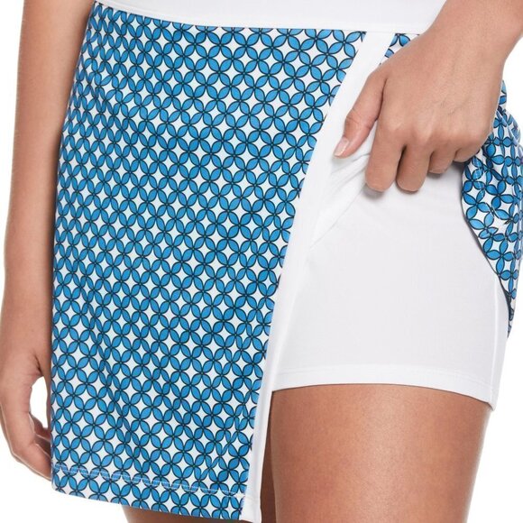 NWT - Callaway TrueSculpt Women's Golf Tennis Skort Skirt Blue Sea Star -Size XL - Picture 2 of 4